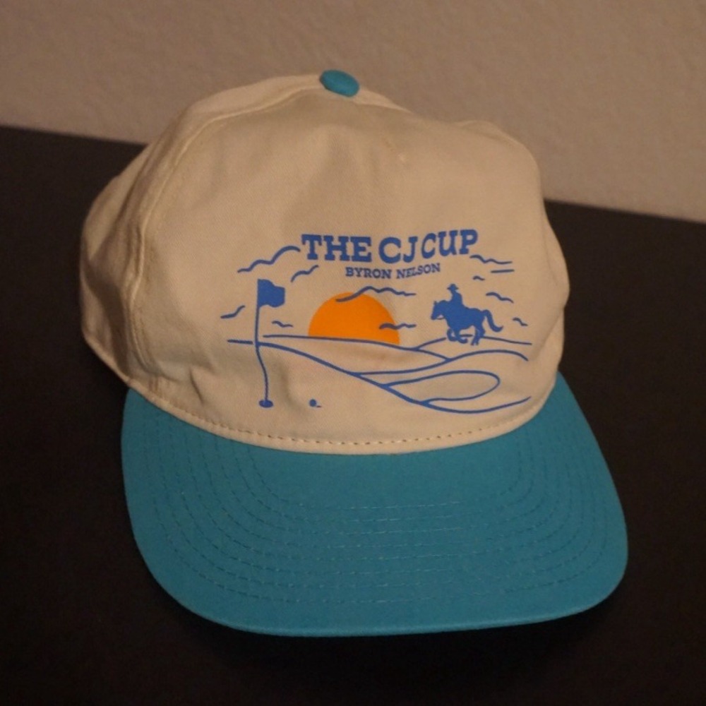 Pukka THE CJ CUP Byron Nelson PGA Tour Golf Hat Cap White Blue One Size Unisex